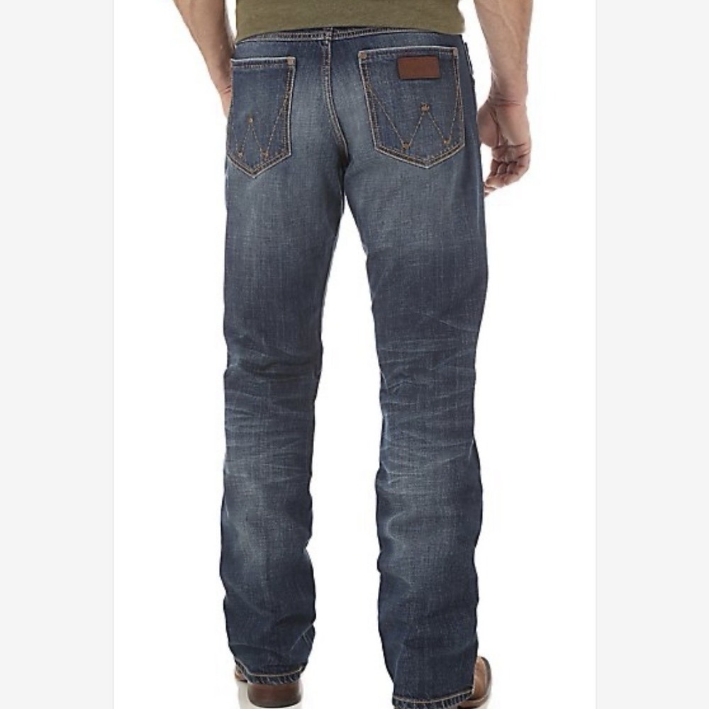 Wrangler Retro Relaxed Bootcut Jeans Mens 33X32 Rodeo Western Workwear WRT20JH